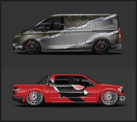 Custom Car Wrap Designs for Van and Truck