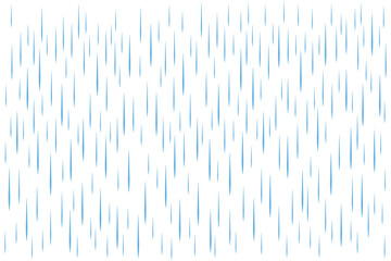 Decorative vector of rainy sky with falling droplets, simple weather elements, clean flat design, seamless background for web, nature posters, fabric prints, children’s art, and digital wallpapers
