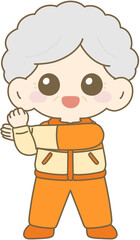 Grandmother Stretching, Senior Exercise, Elderly Woman Fitness, 할머니 스트레칭, 시니어 운동