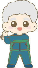 Grandfather Stretching, Senior Exercise, Elderly Man Fitness, 할아버지 스트레칭, 시니어 운동