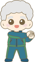 Grandfather Stretching Exercise, Senior Fitness, Elderly Man Stretch, 할아버지 스트레칭, 시니어 운동