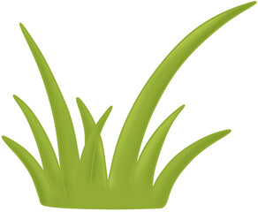 초록 잔디 일러스트 – Simple Green Grass Clipart