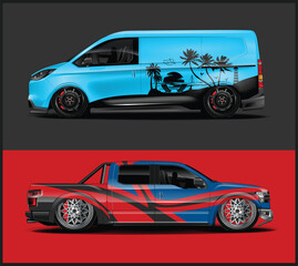 Custom Car Designs Van and Truck Two vehicles