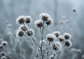 Fototapeta premium frost on the branches