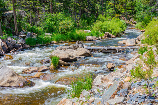 scenic view of Big Thompson River