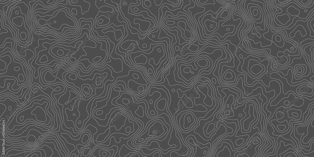Aufkleber gray abstract topographical map with contour lines creating a seamless pattern effect creates a sense of depth and complexity design is modern and stylish, suitable for backgrounds and wallpapers.