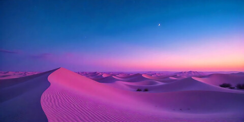 sunrise over the desert