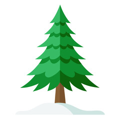 christmas tree vector illustration