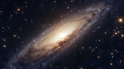 Fototapeta premium Andromeda galaxy wallpaper hd space nebula stars astronomy cosmic background outer space galaxy photography silhouette