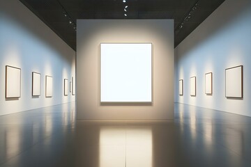 Modern Gallery Wall Frame Mockup for Art Display