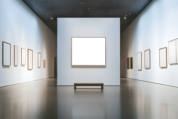 Modern Gallery Wall Frame Mockup for Art Display