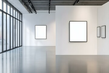 Modern Gallery Wall Frame Mockup for Art Display