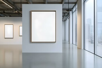 Modern Gallery Wall Frame Mockup for Art Display