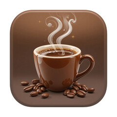 Obraz premium cup of coffee with beans