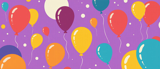 Celebrate your birthday background with beautiful balloon vector illustration.