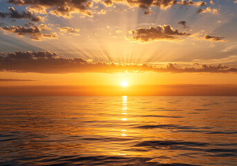 Fototapeta premium sunset over the sea