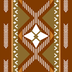 Boho Geometric Pattern in earthy tones seamless abstract tribal texture