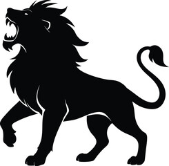 Jungle Animal Silhouette Bundle, Lion, Elephant, Giraffe, Monkey, Zebra, and Wildlife Vector Set