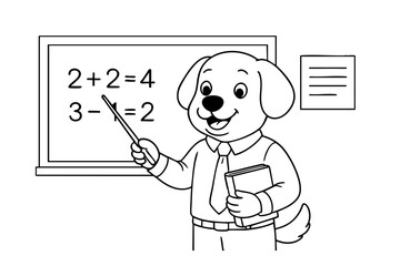 Printable Kids Coloring Pages &ndash; Cute Animals, Fantasy, School & Fun Themes Line Art