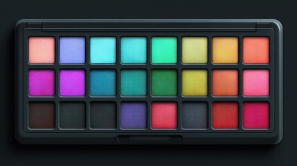 Colorful eyeshadow palette