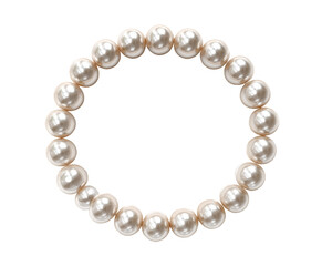 Fototapeta premium Circular strand of pearls