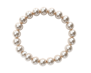 Circular strand of pearls