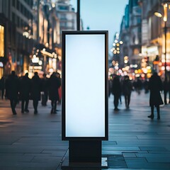 Blank City Street Sign Mockup. (2)