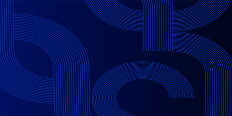 Abstract Blue Circular Patterns With Geometric Lines. Abstract blue background featuring patterns and geometric lines.