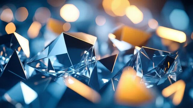 Abstract gemstone shapes background