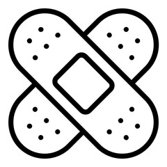 bandaid icon line