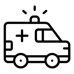 ambulance icon line