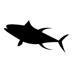 Fish vector silhouette , clip art, and symbol. Shilhouette of  fish concept and simple design