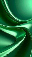 Green abstract background with polished swirling shapes and soft contrast for elegant vibe