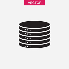 data icon or logo isolated sign symbol vector, flat black simple illustration for web and app black..eps
