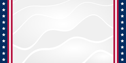US flag background. US flag banner with blank space for text. Perfect for your design projects.