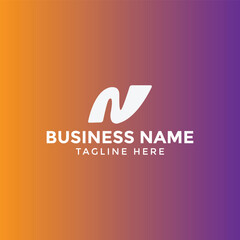 Modern Letter N Technology Logo Design
