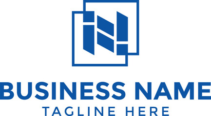 Minimal Letter N Logo for Branding and Business Use
