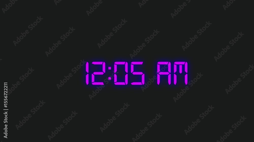 Poster countdown animation, 10 seconds displays a timer counting down minutes and seconds.
