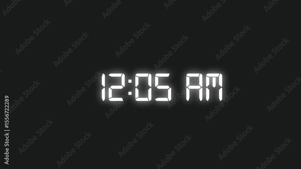 Poster countdown animation, 10 seconds displays a timer counting down minutes and seconds.