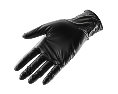Shiny protective glove