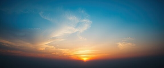 Fototapeta premium Fiery Sunset Sky