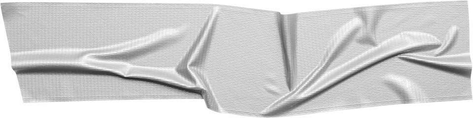 Gray adhesive sticky tape isolated on white background