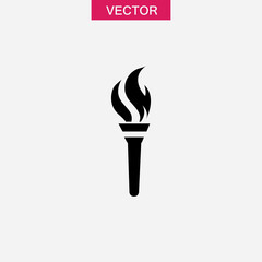torch icon isolated sign symbol, trendy style illustration for web and app..eps