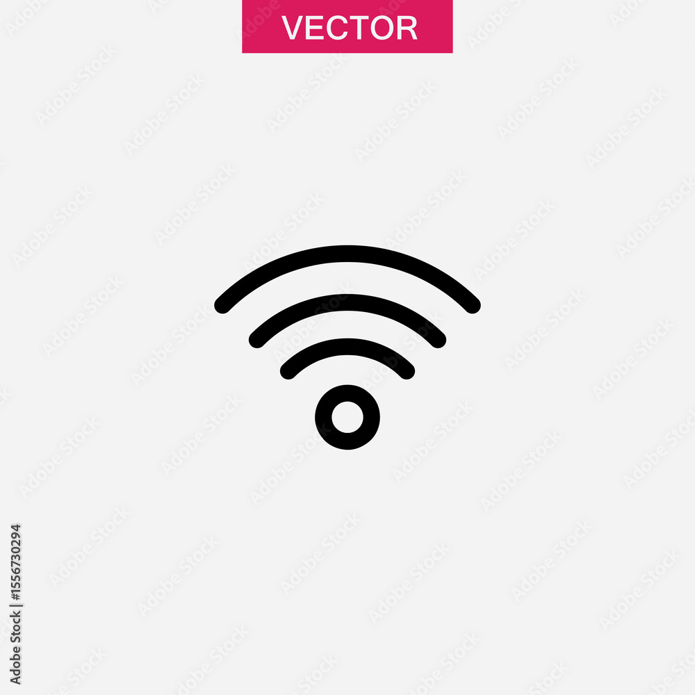 Aufkleber wifi vector image, wifi vector logo illustration for web and app..eps