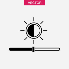 Adjust Brightness Icon, vector simple illustration for web and app..eps