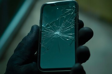 A soft-focus image of a cracked cellphone screen showing a series of unread messages, symbolizing emotional distance and communication breakdown. 