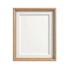 Fototapeta premium Floating Frame Isolated on Transparent Background