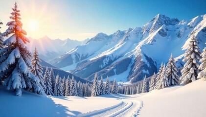 Majestic Mountain Peaks and Pristine Snow A Breathtaking Winter Wonderland Ski Resort
