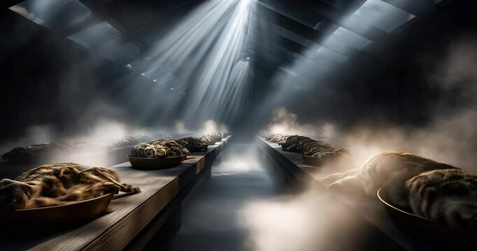 Ark Interior, Animals Resting