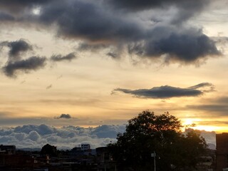 sunset in the city © SAMY